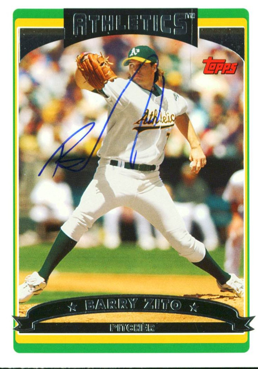 Athletics Barry Zito Authentic Signed Card 2006 Topps #178