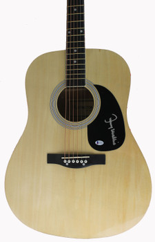 Johnny Mathis Singer & Songwriter Authentic Signed Acoustic Guitar BAS #D78399