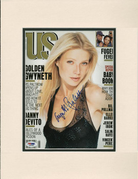 Gwyneth Paltrow Authentic Signed & Matted Us Weekly Magazine Cover PSA #J00258