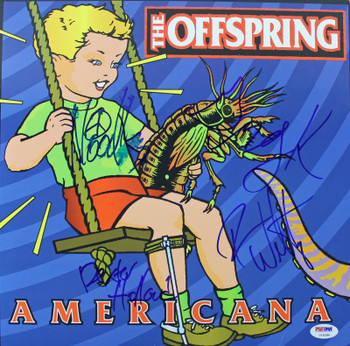 Offspring (4) Holland, Noodles, Welty & Greg K Signed Album Cover PSA #U14286