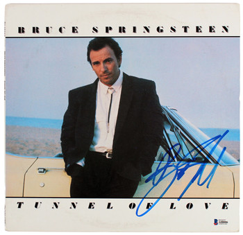 Bruce Springsteen Authentic Signed Tunnel of Love Album Cover BAS #A08006