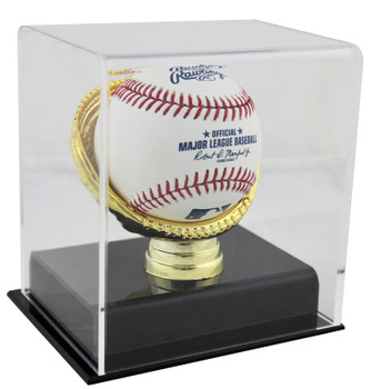Deluxe Acrylic Gold Glove Baseball Display Case