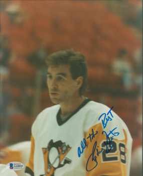 Penguins Gordie Roberts all the Best Authentic Signed 8x10 Photo BAS #AA48010