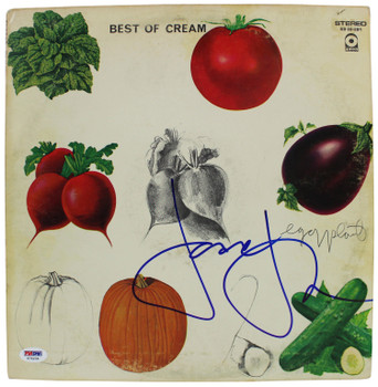 Jack Bruce Cream Authentic Signed Best Of Cream Album Cover W/ Vinyl PSA #T76234