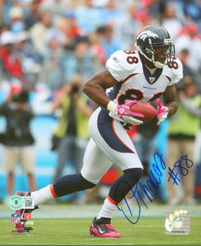 Broncos Demaryius Thomas Authentic Signed 8x10 Photo BAS #BC70305