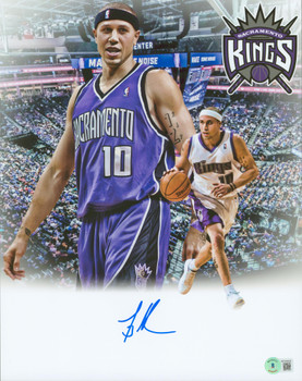 Kings Mike Bibby Authentic Signed 11x14 Collage Photo Autographed BAS Witnessed