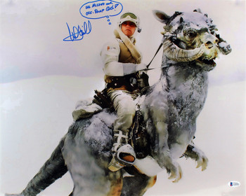 Mark Hamill Star Wars "We Missed Our Off Ramp Grr!" Signed 16x20 Photo BAS