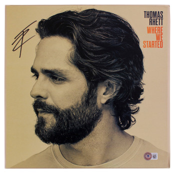 Thomas Rhett Authentic Signed Where We Started Album Flat w/ Album & Vinyl BAS