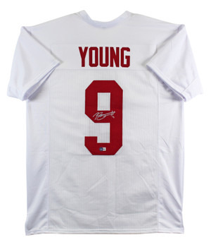 Alabama Bryce Young Authentic Signed White Pro Style Jersey BAS Witnessed