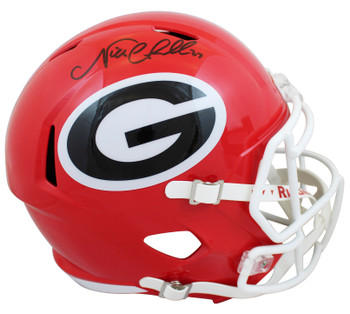 Georgia Nick Chubb Authentic Signed Full Size Speed Rep Helmet BAS Witnessed