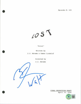 Malcolm David Kelley "Walt" Authentic Signed Lost Script Cover BAS #BF24107