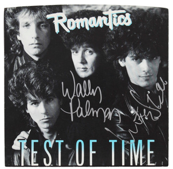 Wally Palmar & Mike Skill The Romantics Signed 45 RPM Album Cover BAS #BF88861