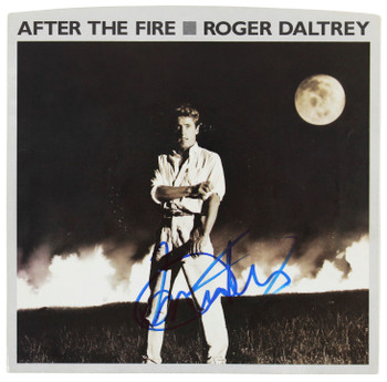 Roger Daltrey Authentic Signed After The Fire 45 RPM Album Cover BAS #BF88853