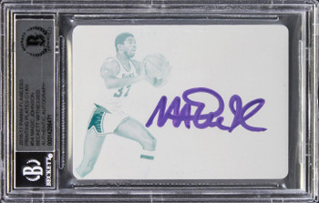 Magic Johnson Signed 2016 Panini Flawless Plates #54 Card Auto 10! BAS Slabbed