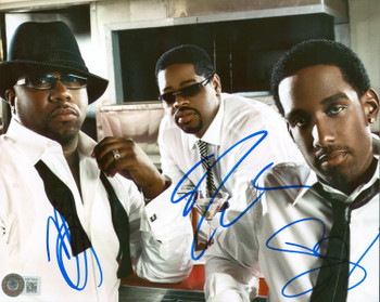 Boyz II Men (3) Nathan, Wanya & Shawn Authentic Signed 8x10 Photo BAS #AB77841