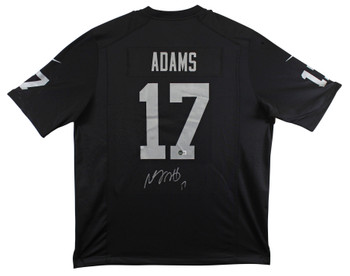 Raiders Davante Adams Authentic Signed Black Nike Jersey BAS Witnessed