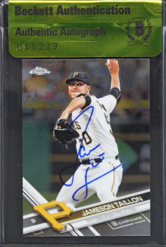 Padres Jameson Taillon Authentic Signed 2017 Topps Chrome #95 Card BAS #11279