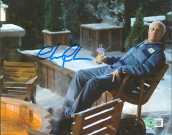 Chevy Chase Hot Tub Time Machine Signed 8x10 Rocking Chair Photo BAS Witnessed