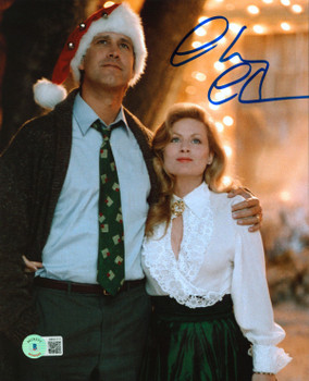 Chevy Chase Christmas Vacation Authentic Signed 8x10 Photo w/ Beverly BAS Wit