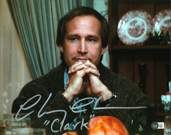 Chevy Chase Christmas Vacation "Clark" Signed 11x14 Photo BAS Witness #WZ46353