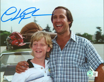 Chevy Chase Vacation Authentic Signed 8x10 Horizontal Photo w/ Rusty BAS Witness