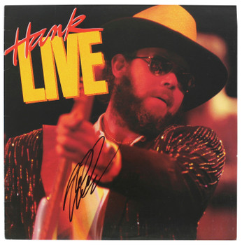 Hank Williams Jr. Authentic Signed Hank Live Album Cover BAS #BG83048