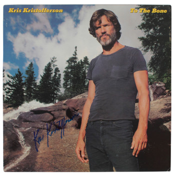 Kris Kristofferson Authentic Signed To The Bone Album Cover BAS #BG83054