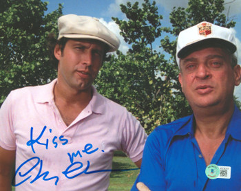 Chevy Chase Caddyshack "Kiss Me" Signed 8x10 Horizontal Photo BAS Wit #WY36151