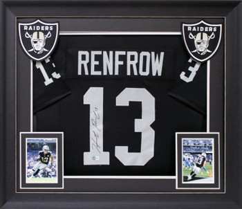 Hunter Renfrow Authentic Signed Black Pro Style Framed Jersey BAS Witnessed