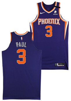 Suns Chris Paul 2/28/2021 Game Worn Purple Nike Size 48 +6 Length Jersey  NBA LOA