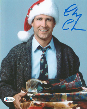 Chevy Chase National Lampoon's Christmas Vacation Signed 8x10 Photo BAS #WD26372