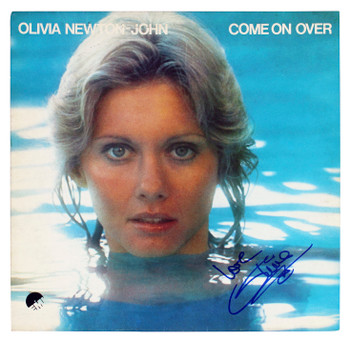 Olivia Newton John "Love" Authentic Signed Come On Over Album Cover BAS #BG83072