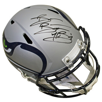 Seahawks Brian Bosworth "The Boz" Signed Amp Full Size Speed Rep Helmet BAS