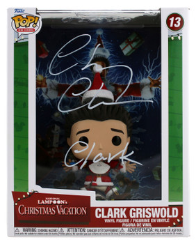 Chevy Chase Christmas Vacation "Clark" Signed VHS Covers #13 Funko Pop BAS Wit 2