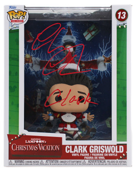 Chevy Chase Christmas Vacation "Clark" Signed VHS Covers #13 Funko Pop BAS Wit 3