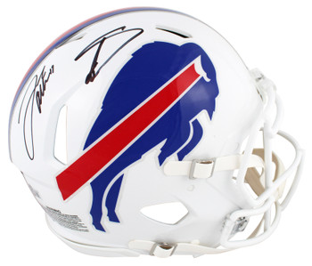 Bills Josh Allen & Stefon Diggs Signed Full Size Speed Proline Helmet BAS Wit