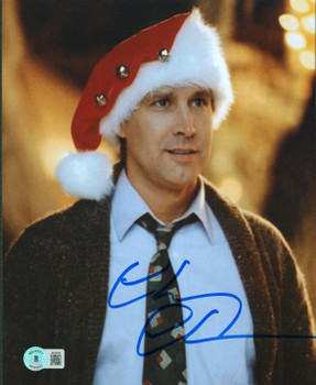 Chevy Chase Christmas Vacation Authentic Signed 8x10 Vertical Photo BAS #W426305