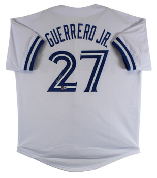 Vladimir Guerrero Jr. Authentic Signed White Pro Style Jersey BAS Witnessed