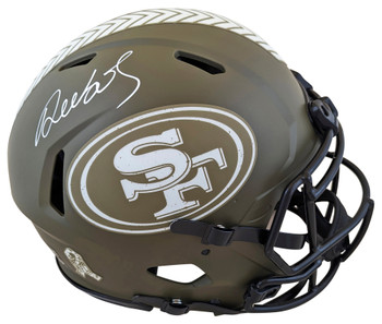 49ers Deebo Samuel Signed Salute To Service Full Size Speed Proline Helmet Fan