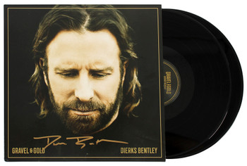 Dierks Bentley Authentic Signed Gravel & Gold Album Cover W/ Vinyl BAS