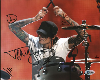Tommy Lee Motley Crue Authentic Signed 8x10 Photo Autographed BAS #H14485