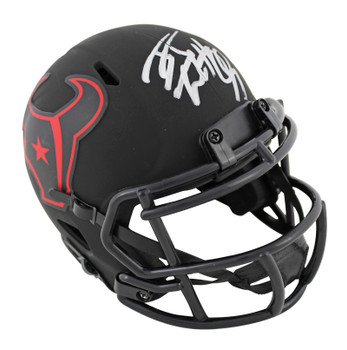 Texans J.J. Watt Authentic Signed Eclipse Speed Mini Helmet BAS Witnessed