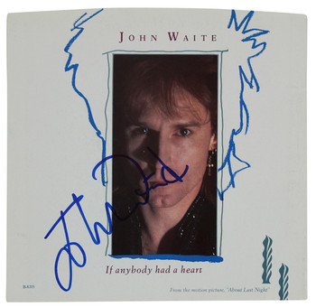 John Waite Signed If Anybody Had a Heart 45 RPM Album Cover BAS #BG79127
