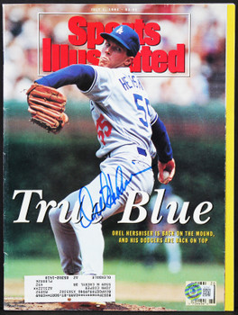 Dodgers Orel Hershiser Signed 1991 Sports Illustrated Magazine BAS #BJ07007