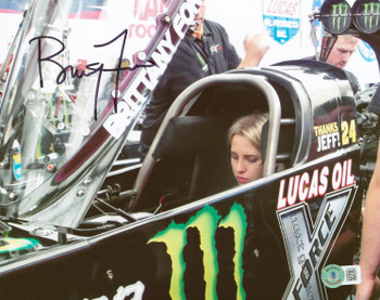 Brittany Force Authentic Signed 8x10 Photo Autographed BAS #BJ67560