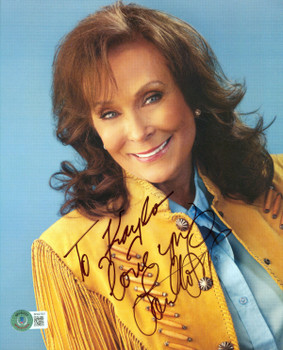 Loretta Lynn "To Kayla Love You" Authentic Signed 8x10 Photo BAS #BH027657