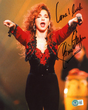 Gloria Estefan Miami Sound Machine "Love & Luck" Signed 8x10 Photo BAS #BJ018586