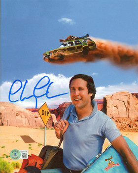 Chevy Chase Vacation Authentic Signed 8x10 Vertical Desert Photo BAS Witnessed