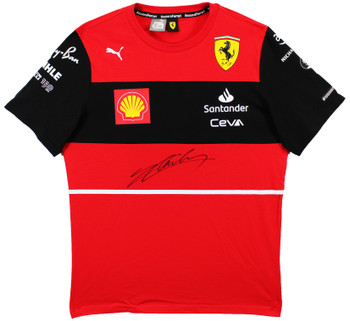 Charles Leclerc Authentic Signed Red Puma Racing Jersey BAS Witnessed #WY72811