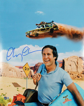 Chevy Chase Vacation Authentic Signed 16x20 Vertical Desert Photo BAS Witnessed